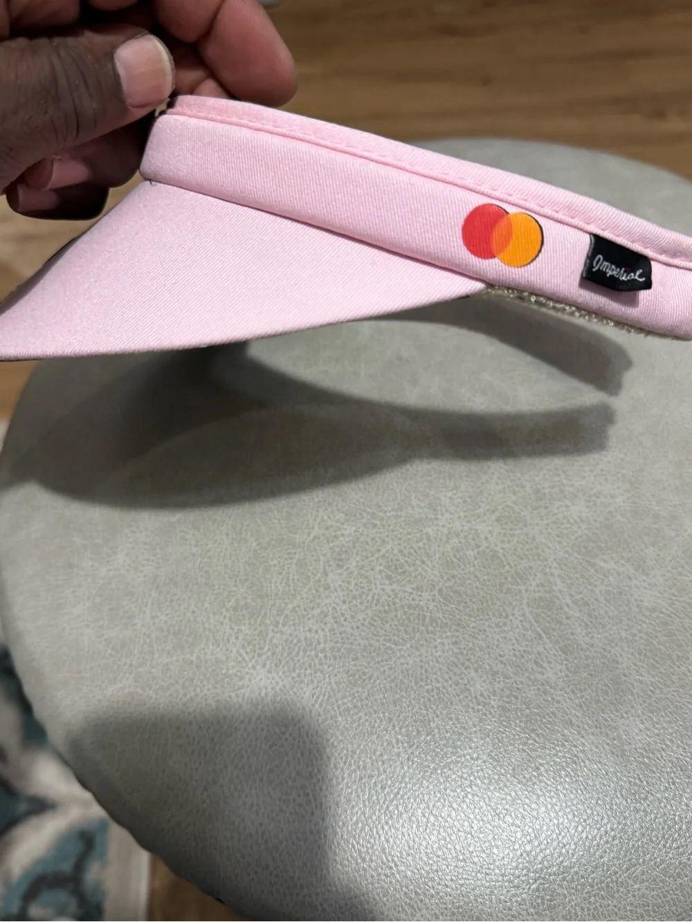 Arnold Palmer Pink Embroidered Visor - Imperial